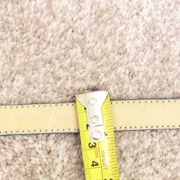 Green Genuine Snakeskin Slimline Belt 1” wide M/L - Picture 6 of 6